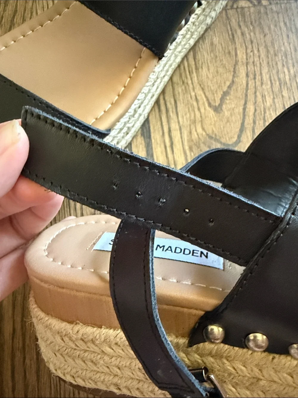 Steve Madden Women's Black Platform Sandals